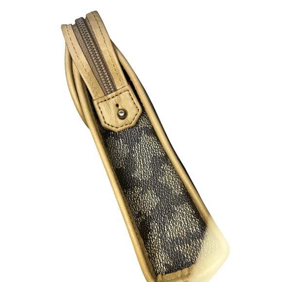 Yves Saint Laurent YSL Giraffe Print Clutch Bag Coated Canvas Leather Trim - Picture 13 of 16